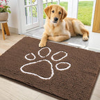 Smiry Dog Door Mat for Muddy Paws, Absorbent Dirt Trapper Non Slip Quick Dry by Smiry