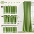 Guken 100% Blackout Curtains 84 Inch Length 2 Panels Set - Image 5