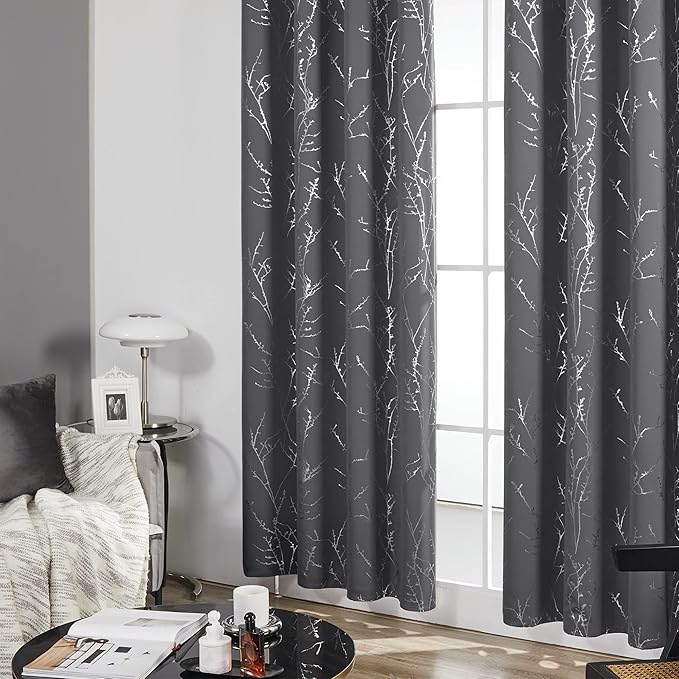 Deconovo Grey Blackout Curtains - Image 4
