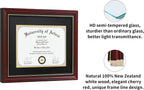 CORE ART 15x18 Diploma Frame, Cherry Red, Black Mat for 11x14