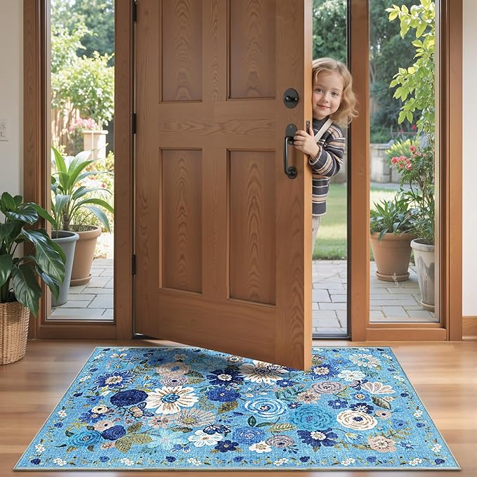 2x4 Entryway Runner Rugs, Non Slip Washable Rugs - Image 2