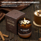 Fullhawl 3 Pack Coffee Scented Candles Gifts Set 7oz Soy Wax Espresso Latte Hot Cocoa Scents Jar Candles with Gift Boxes Long-Lasting Scents for Coffee Lovers Women and Men Home Fragrance Decoration