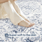 8x10 Area Rugs for Living Room: Washable Rug Vintage Large Rugs Soft Non Slip - Image 8