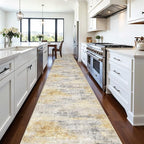 3x20 Washable Kitchen Runner Rug: Modern Abstract Runners - Image 2