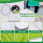 Toulite 6 Pcs Reusable Microfiber Mop Pads Compatible with XL, Green, White