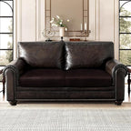 Leather Look Couch Cushion Covers Sofa Seat Slipcovers Sets Couches Furniture - Image 2