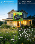 OZS 6 Pack 48 LED Solar Garden Lights, Solar Firefly Lights Outdoor