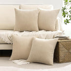 MIULEE Boho Farmhouse Throw Pillow Covers 18x18 Inch Set of 4 Mordern Nordic - Image 2