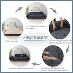 MYSKY HOME Boho Couch Cover Navy Sofa Covers - Image 7