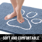 Smiry Dog Door Mat for Muddy Paws, Absorbent Dirt Trapper Non Slip Quick Dry - Image 4