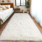 Pionblank Fluffy Runner Rugs for Bedroom 2x6, Modern Shaggy Area Rug for by PIONBLANK