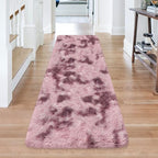 Tie-Dyed Blush 2x6 Machine Washable Runner Rugs - Image 3