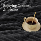 BEDELITE Fleece Black Throw Blanket - Image 5