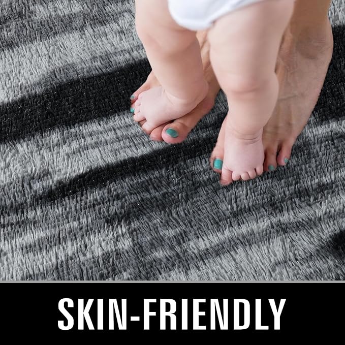 TWINNIS Super Soft Shaggy Rugs Fluffy Carpets, 5x8 Feet, Indoor Modern Plush - Image 3