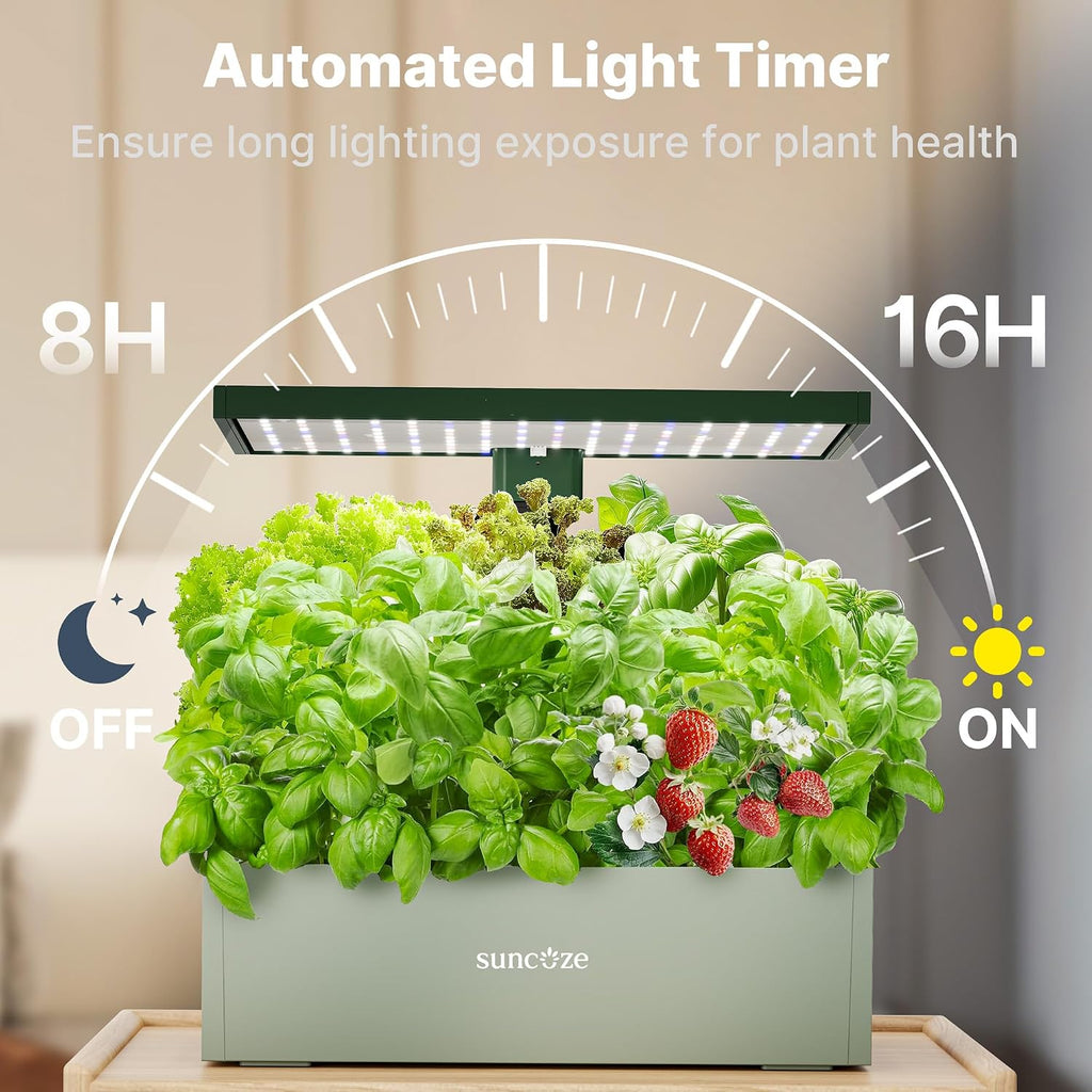 SUNCOZE Smart Hydroponics Growing System, 20 Pods, 25 in Adjustable Height