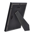 Amazon Basics Rectangular Picture Frame Set for Wall Hanging or Tabletop Display, 8 x 10 in with 5 x 7 in Mat, Black, 2-Pack