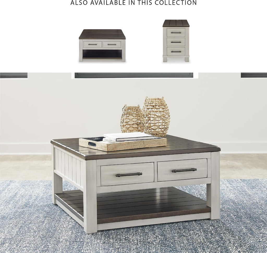 Signature Design by Ashley Lift-Top Coffee Table with Storage, Farmhouse
