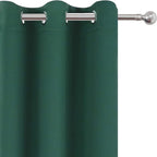 LEMOMO Dark Green Bedroom Blackout Curtains/38 x 54 Inch Long/Set of 2 Curtain - Image 7