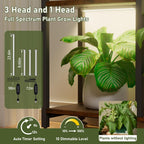 CODACE Plant Stand Indoor with Grow Light - 71 Inches Tall Plant Shelf