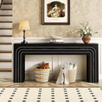 knoworld 70.9-Inch Long Console Table, Farmhouse Entryway Table with Line