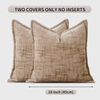 HPUK Fall Chenille Soft Throw Pillow Covers 18x18 Set of 2, Accent Cushion - Image 5
