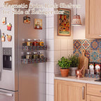 2 Pack Talavera kitchen decor Magnetic Spice Rack Mexican Tiles