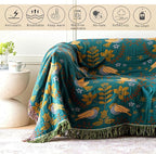 MSGKV Boho Throw Blanket 100% Cotton Blankets - Image 4