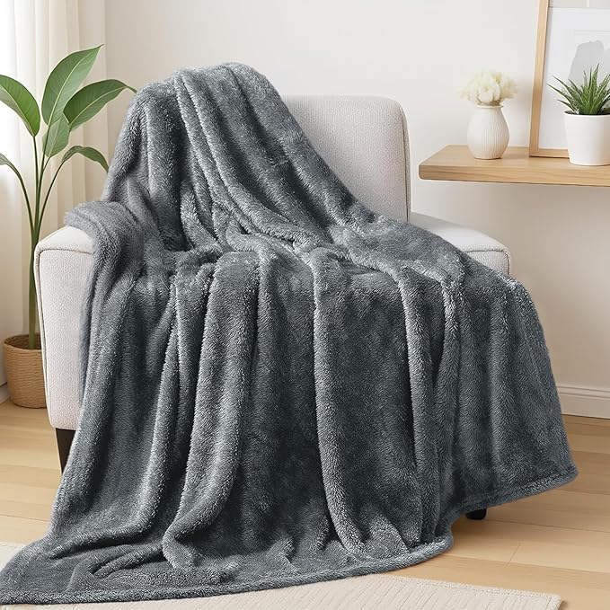 Exclusivo Mezcla Plush Fuzzy Fleece Throw Blanket Extra Large, Super Soft by ExclusivoMezcla