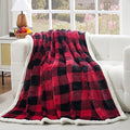 PU MEI Sherpa Fleece Throw Blanket 60" x 80" Reversible Plush Fluffy Large Big by HOME