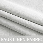 MIULEE 100% Blackout Linen Textured Curtains - Image 5