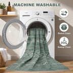 Nakagishi 7x9 Area Rugs Living Room: Washable Boho Large Neutral Soft Farmhouse - Image 2