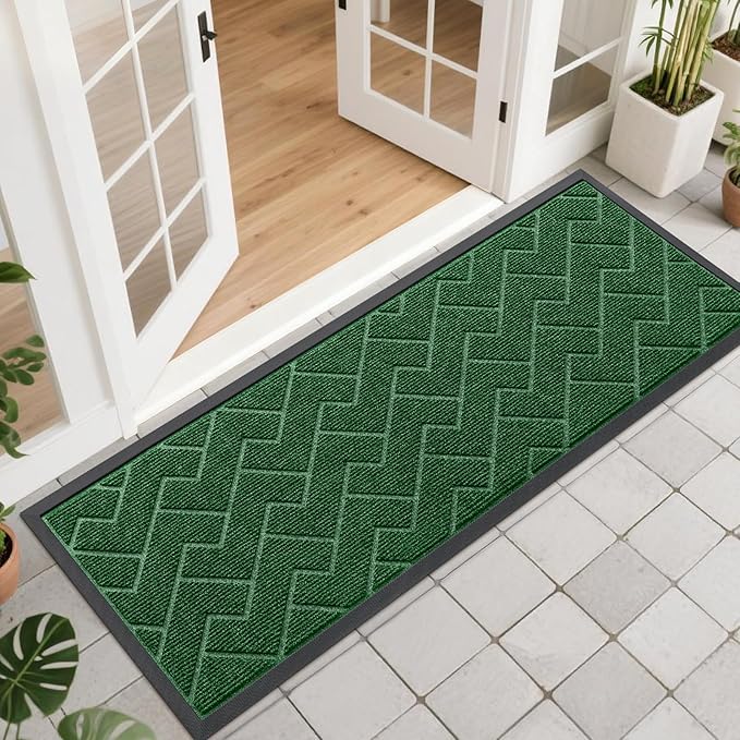 OLANLY Front Door Mat Indoor Outdoor Entrance, Waterproof All-Season, by OLANLY