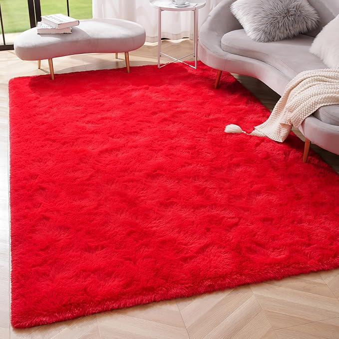 Amearea Shag Fluffy Area Rug for Bedroom Girls Living Room, Extra Soft and - Image 8