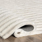 Nuloom SuperiorWash Collection Kai Off-White, Fluffy and Cozy, High Traffic - Image 7