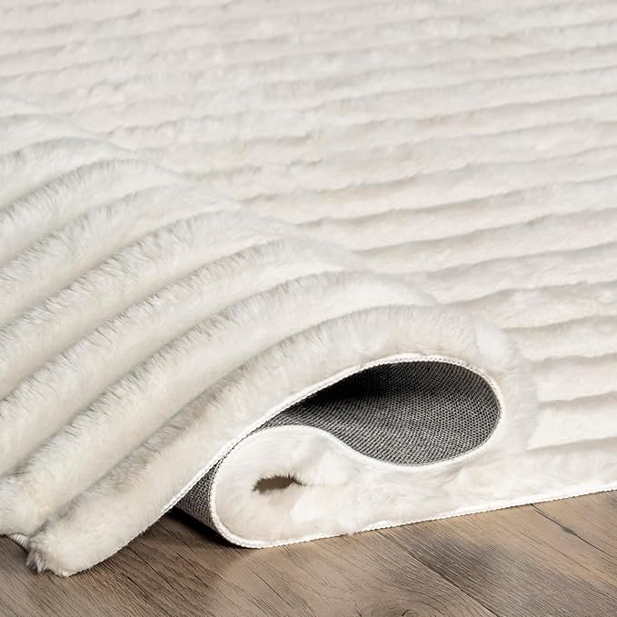 Nuloom SuperiorWash Collection Kai Off-White, Fluffy and Cozy, High Traffic - Image 7