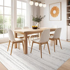 Nakagishi 8x10 Area Rugs Living Room: Washable Boho Large Neutral Soft - Image 7
