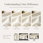 Jowels Natural Linen Fabric Shower Curtains for Bathroom, 72x78