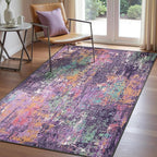 Washable Area Rugs 3'x5' Non-Slip Modern Abstract Soft by RELEANY