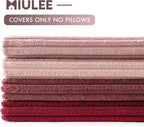 MIULEE Boho Farmhouse Throw Pillow Covers 18x18 Inch Set of 4 Romantic - Image 7