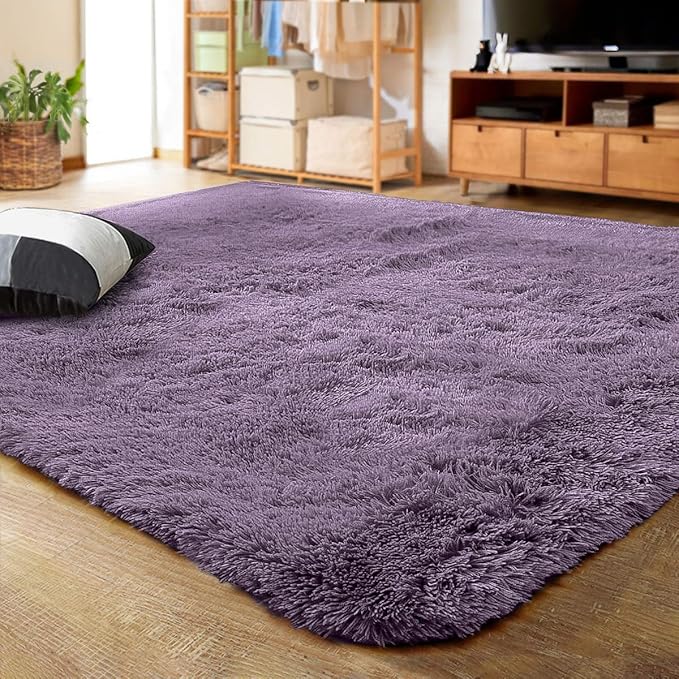 LOCHAS Ultra Soft Indoor Modern Area Rugs Fluffy Living Room Carpets by LOCHAS