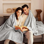 Exclusivo Mezcla Plush Fuzzy Fleece Bed Blanket Queen Size, Super Soft - Image 2
