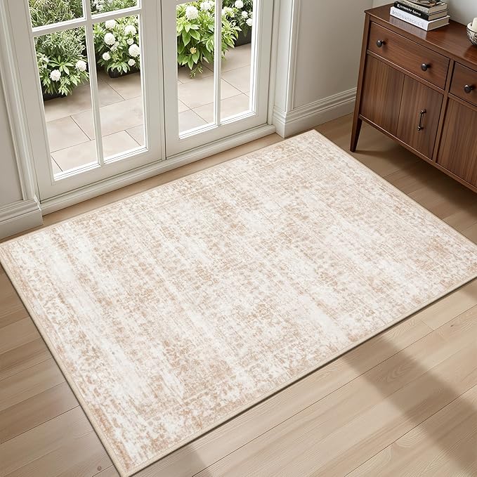 2x3 Area Rugs Living Room Rug: Washable Vintage Boho Rug No Slip Stain by EXPEDIX