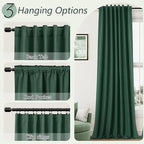 Guken 100% Blackout Curtains 120 Inch Length 2 Panels Set - Image 6