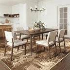 Washable Area Rugs 6'x9' Non-Slip Modern Abstract Soft - Image 3