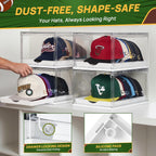 Vtopmart 2 Pack Stackable Baseball Caps Organizer, Each Holds 12 Hats