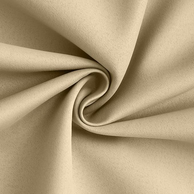 Yakamok 100% Blackout Curtain Panels 84 inches Cold and Light Blocking Drapes - Image 3