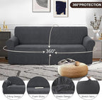 U-NICE HOME Stretch Couch Cover Sofa Cover Sofa Slipcover Furniture Protector - Image 3