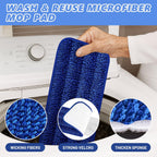 Microfiber Flat Mop with Sprayer for Floor Cleaning: Spray Wet Mop Compact