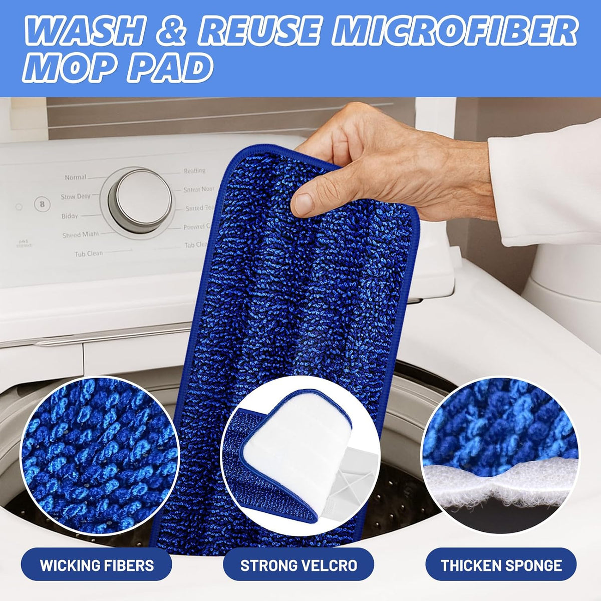Microfiber Flat Mop with Sprayer for Floor Cleaning: Spray Wet Mop Compact