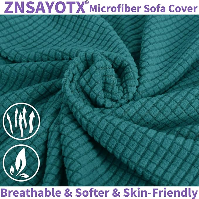 ZNSAYOTX Stretch Oversized Couch Cover Universal Sofa Covers - Image 8